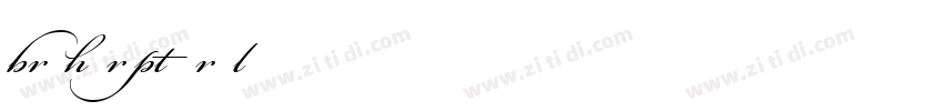 BrushScript Normal I字体转换